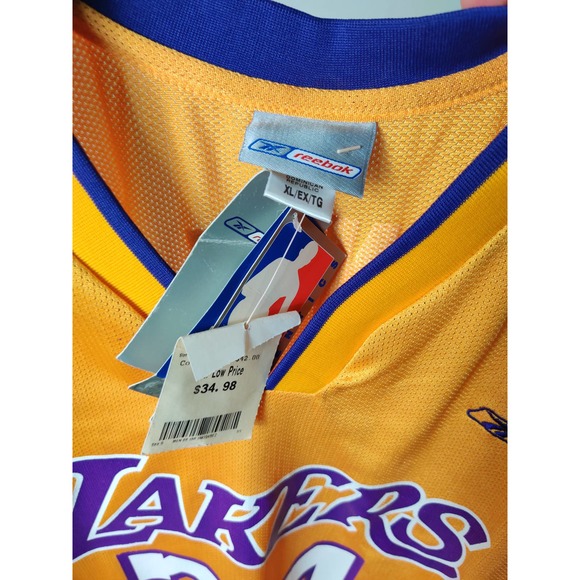 NEW SHAQUILLE O'NEAL LA LAKERS JERSEY REEBOK XL - Picture 6 of 8